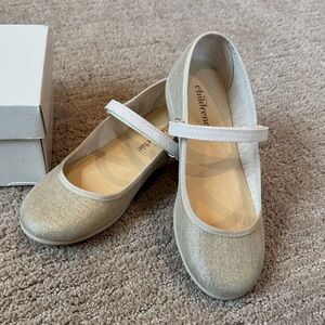 Children Chic Gold Mary Jane Shoes